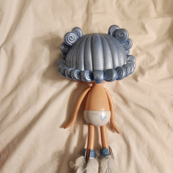 Charming Doll with Blue Hair and Fluffy Boots - Picture 3 of 3